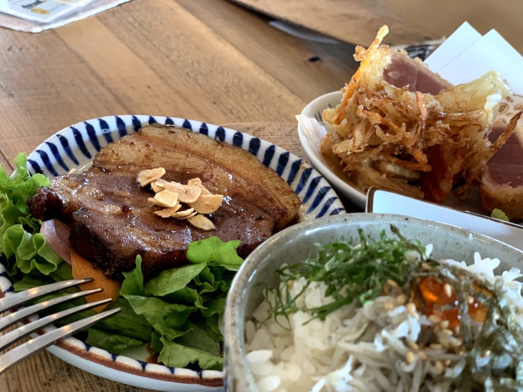 湘南釜揚げしらすのミニ丼 みやじ豚トンテキ
