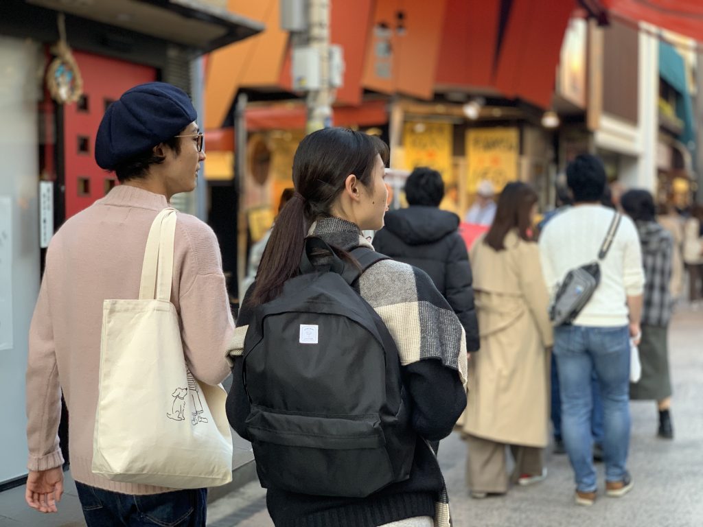 ニット　お揃い　鎌倉デート