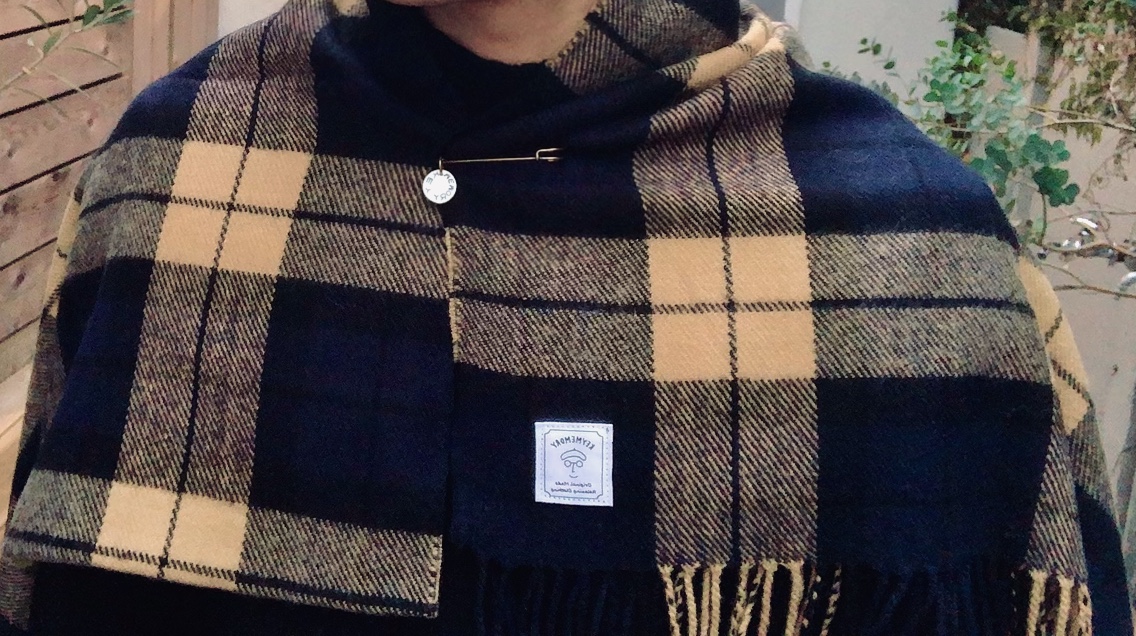 KEY MEMORY 鎌倉　長谷　ブローチピン　マフラー　ストール