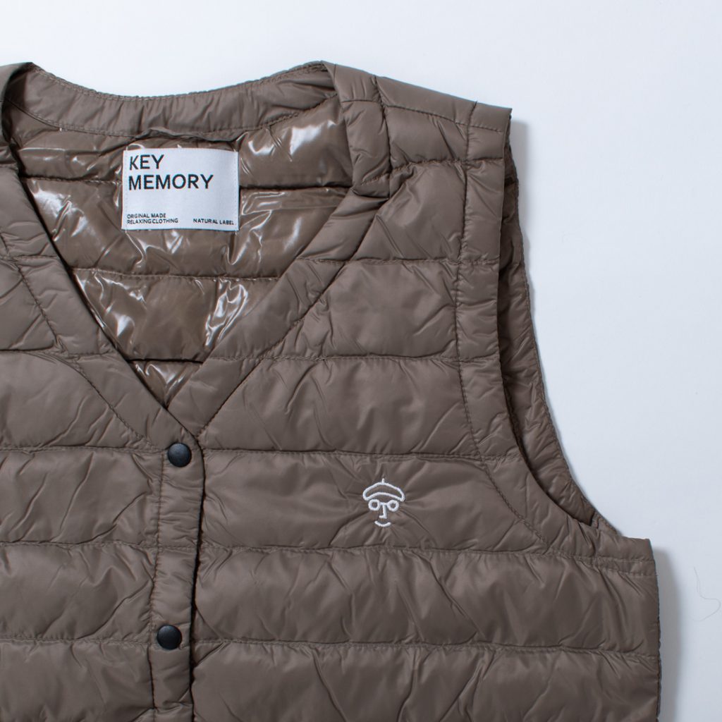 インナーダウン レディース ベージュ