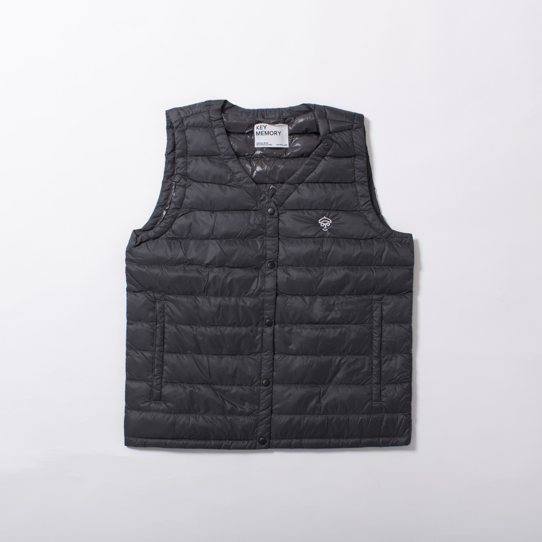 インナーダウン レディース チャコールグレー