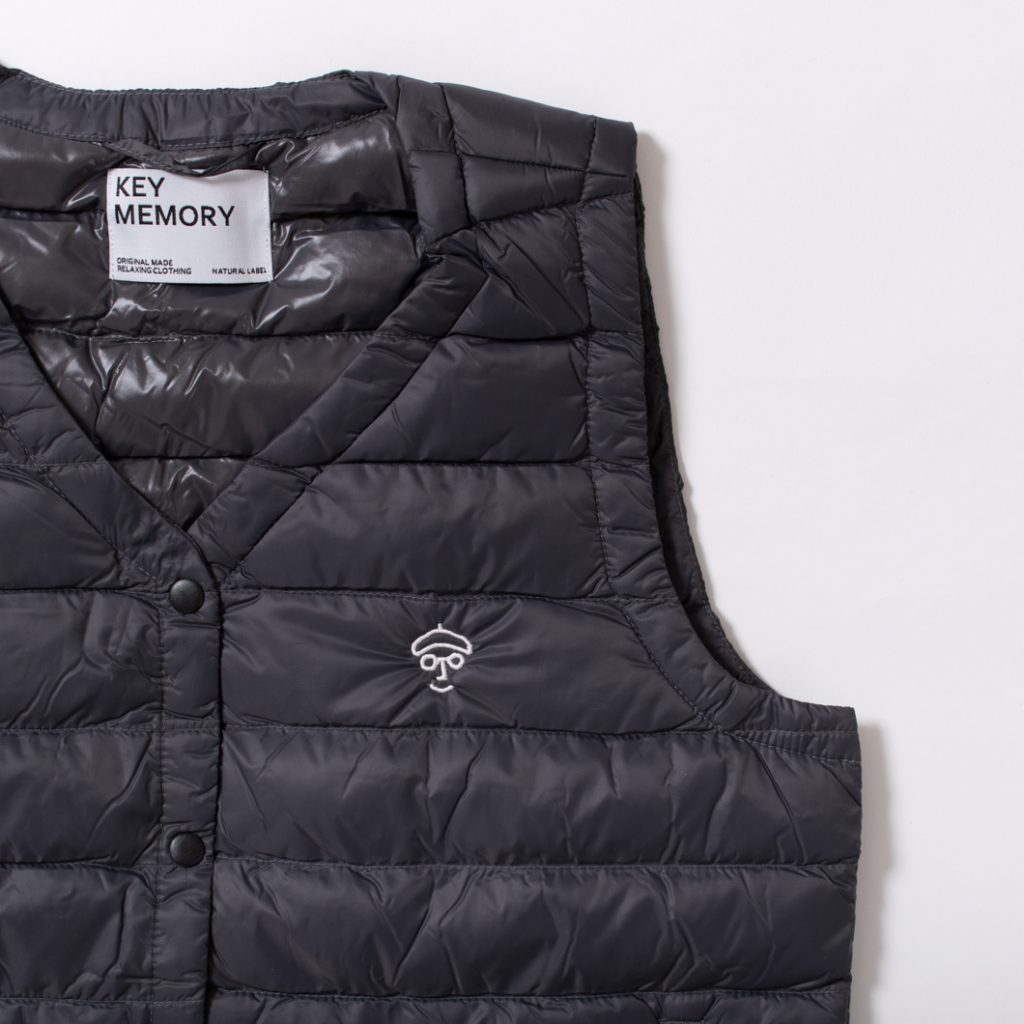 インナーダウン レディース チャコールグレー