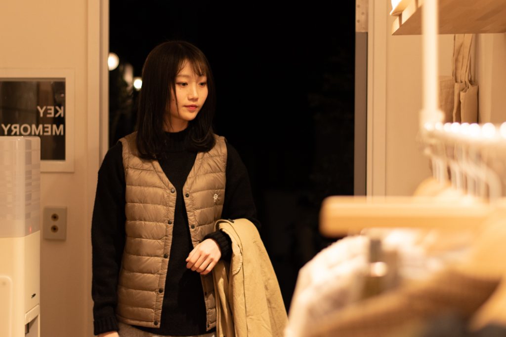 インナーダウン レディース ベージュ