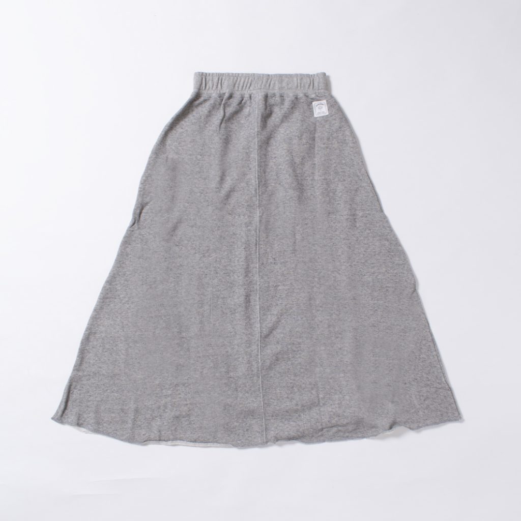 マキシスカート スウェット グレー