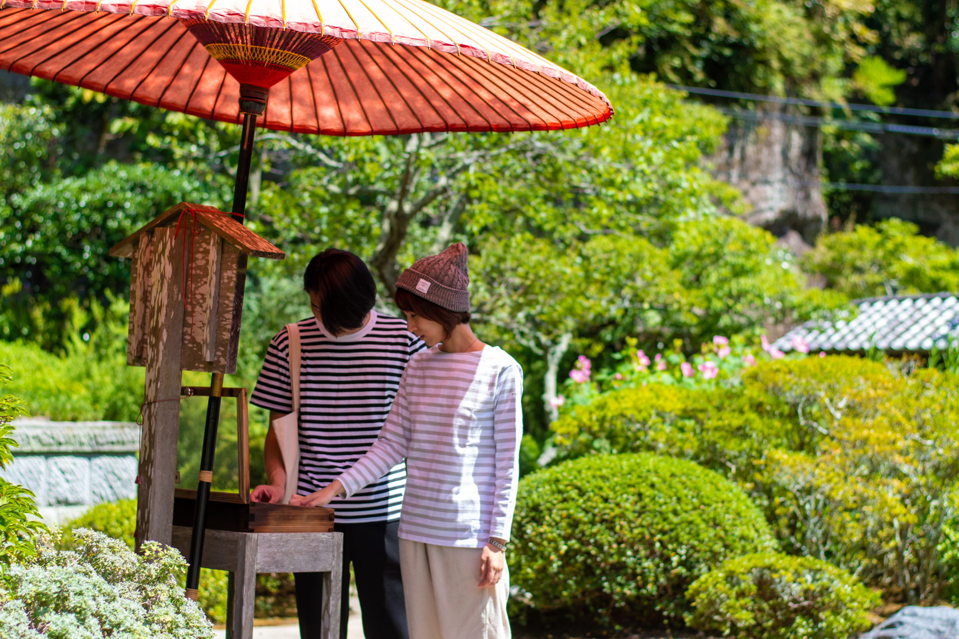 鎌倉　リンクコーデ　恋人　カップル　夫婦　ナチュラル　おそろい　おしゃれ