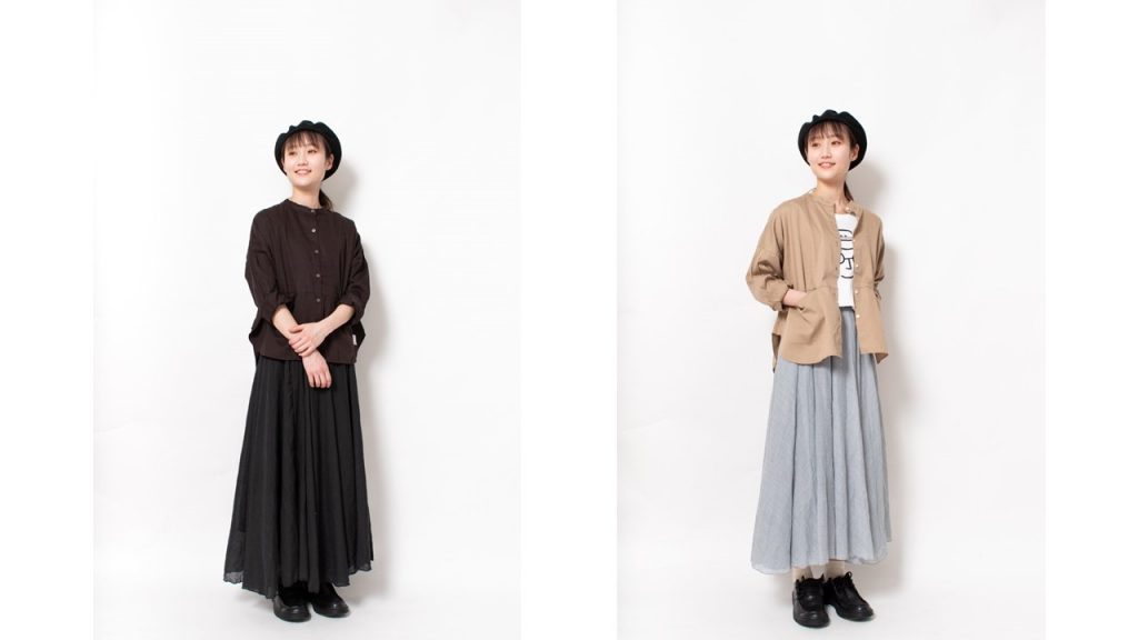 コットンサテンシャツ