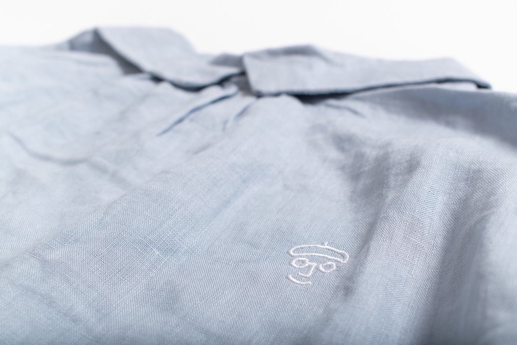 麻　ブラウス　シャツ