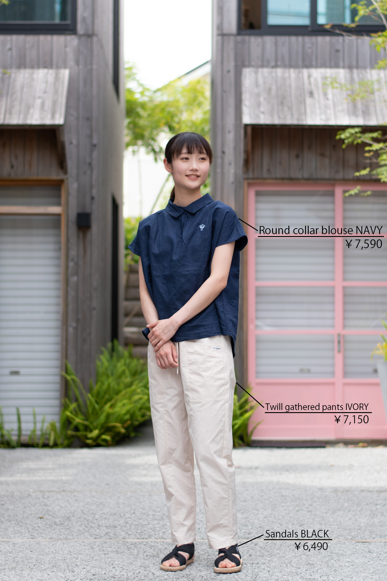 レディースコーデ　夏コーデ　白パンツ