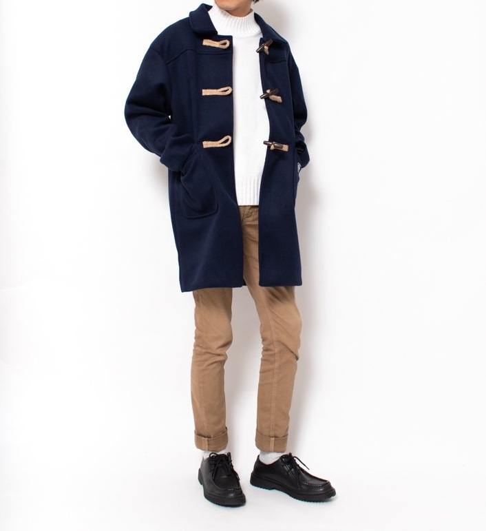 ダッフルコートコーデ