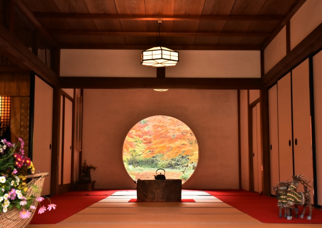 明月院紅葉 鎌倉紅葉