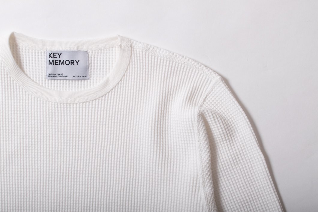 ワッフルシャツ　カットソー