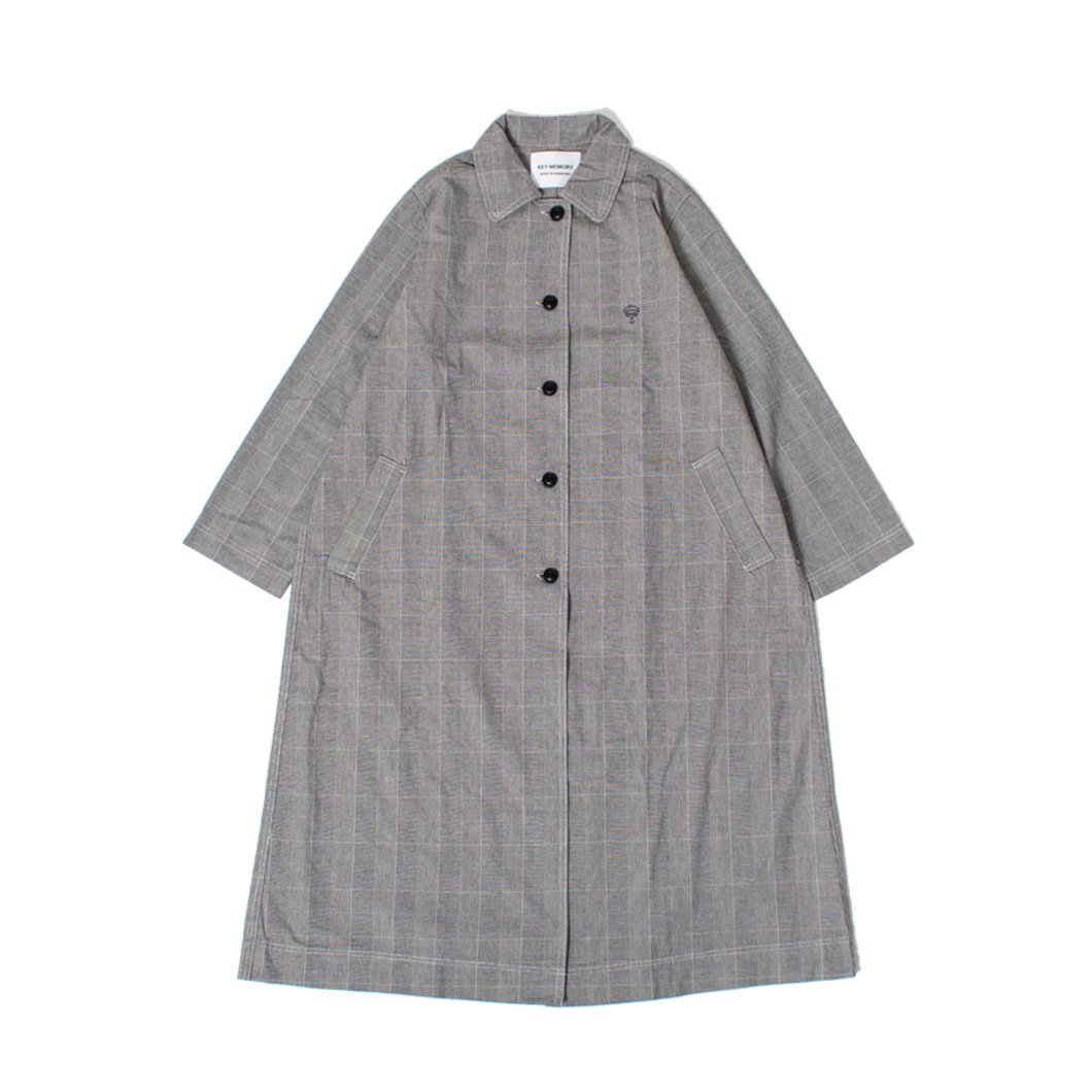 バルカラーコート　チェックコート